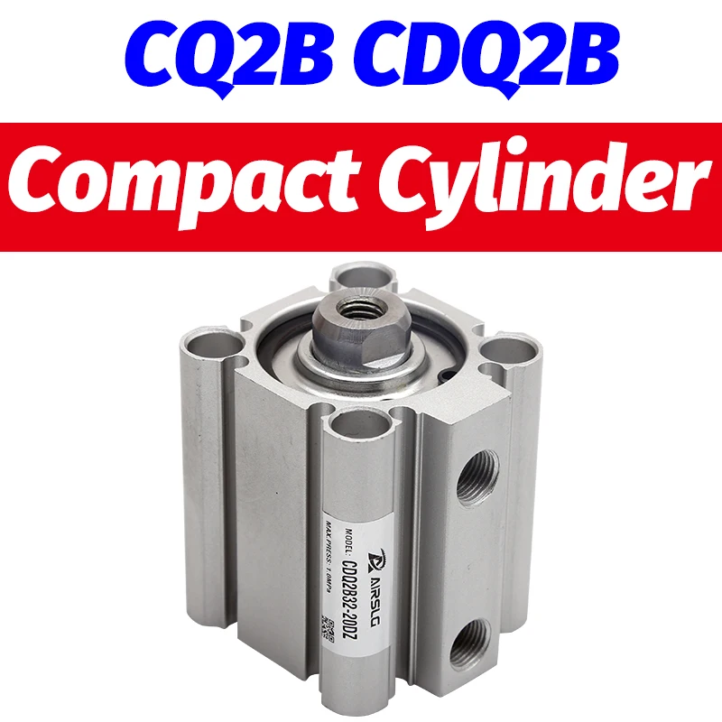 CDQ2B32-20DZ Compact Cylinder Double Acting Single Rod CQ2B32-75DZ With auto switch stroke 5-100mm CQ2A32-30DCZ CDQ2A32-50DZ-M9B