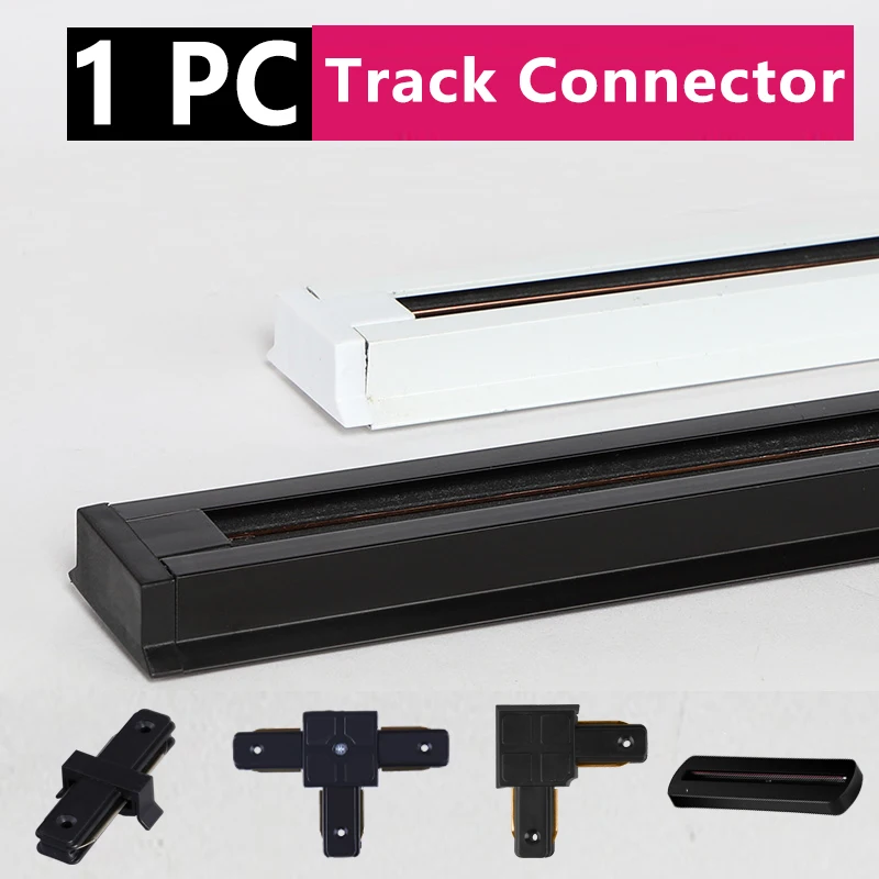 Track Lighting Fittings Trackl Bar 0.5M 2 Wire Rail Connector System Universal Rail Lighting Fixture for Led Spot Ceiling Lamp